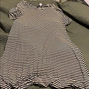 Black and white swing dress